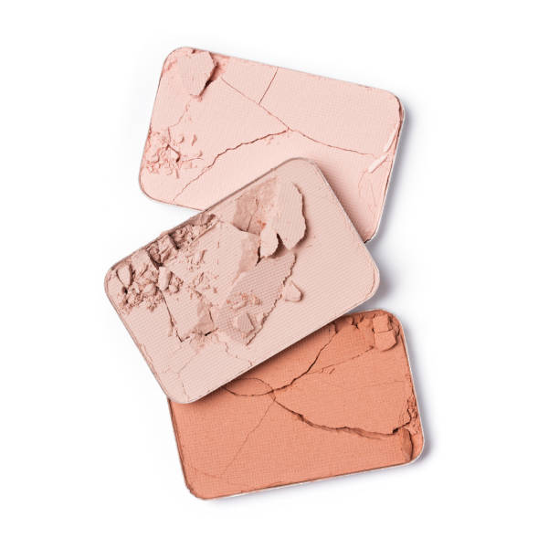 istock Rectangle pink and coral color of crushed eyeshadow for make up 1160053691