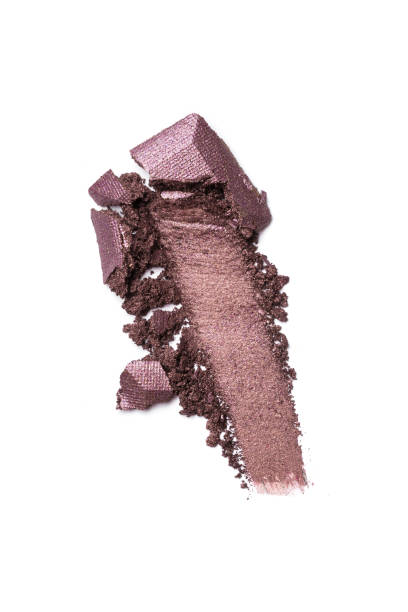 istock Brush stroke of shiny crushed brown eye shadow 1160053754
