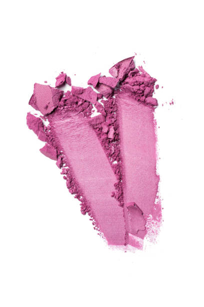 istock Brush stroke of crushed bright purple eye shadow 1160053767