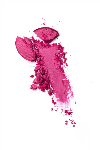 istock Brush stroke of crushed bright purple eye shadow 1160053804