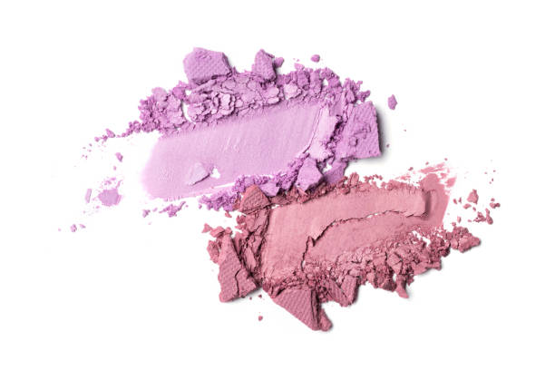 istock Brush stroke of crushed purple eye shadow 1160054398