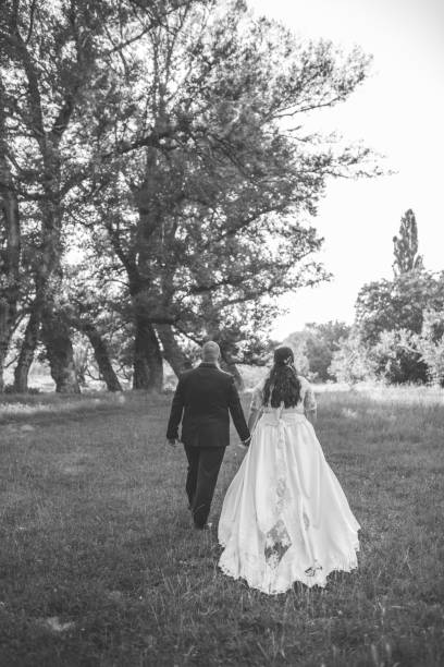 istock Bride and bride groom in nature 1160056108