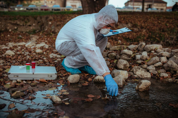 istock Scientist examing toxic water 1160057688