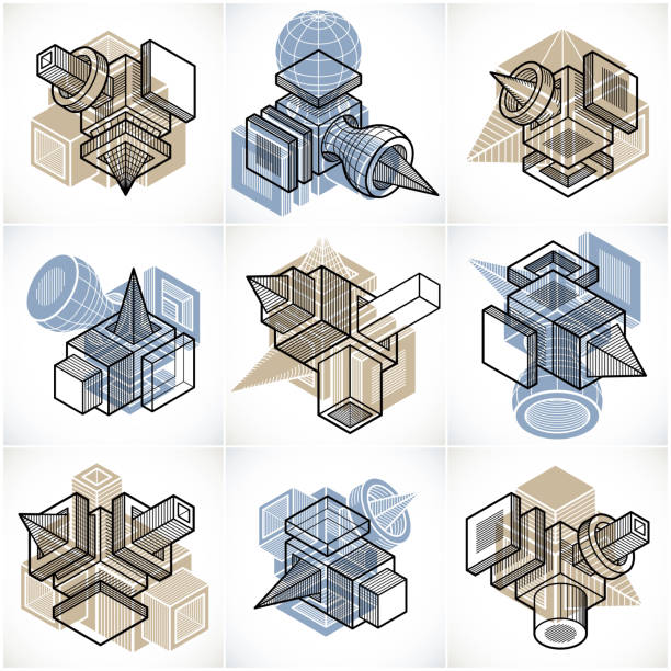 Geometry Shapes Inplan 190+ Unlikely Plan Stock Illustrations, Royalty-Free Vector Graphics ...