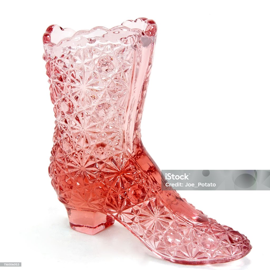 Glas-Schuh - Lizenzfrei Einzelner Gegenstand Stock-Foto