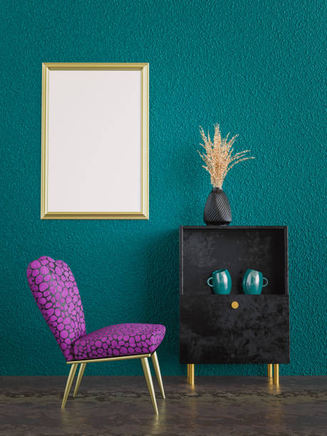 istock Armchair and dresser 3D rendering 1160063986