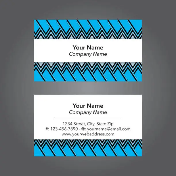 Vector illustration of Modern Geometric Business Card Template
