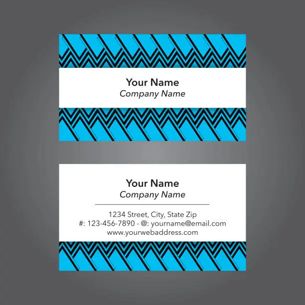 Vector illustration of Modern Geometric Business Card Template