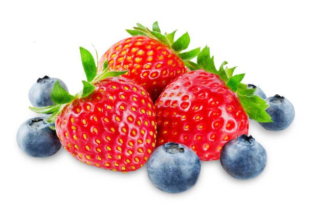 istock Strawberry on a white isolated background 1160070185