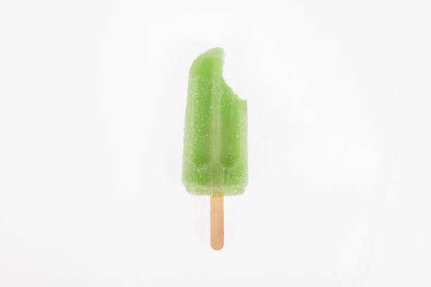 istock Tasty and refreshing popsicles on white background 1160073671