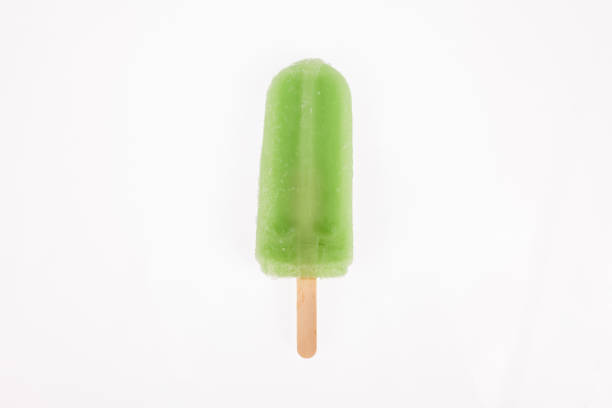 istock Tasty and refreshing popsicles on white background 1160073706