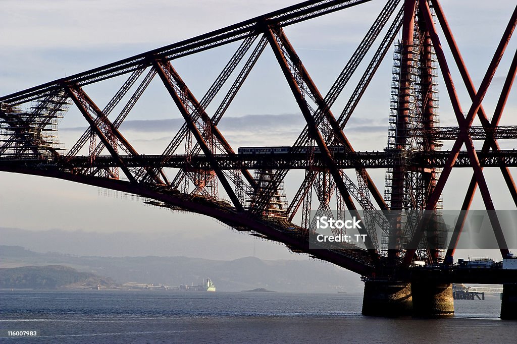 Ponte ferroviária para a frente - Royalty-free Comboio Foto de stock