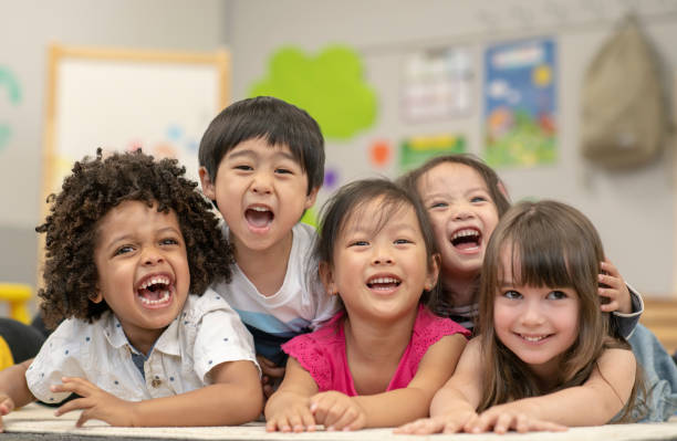 istock A group of smiling pre-school students 1160082350