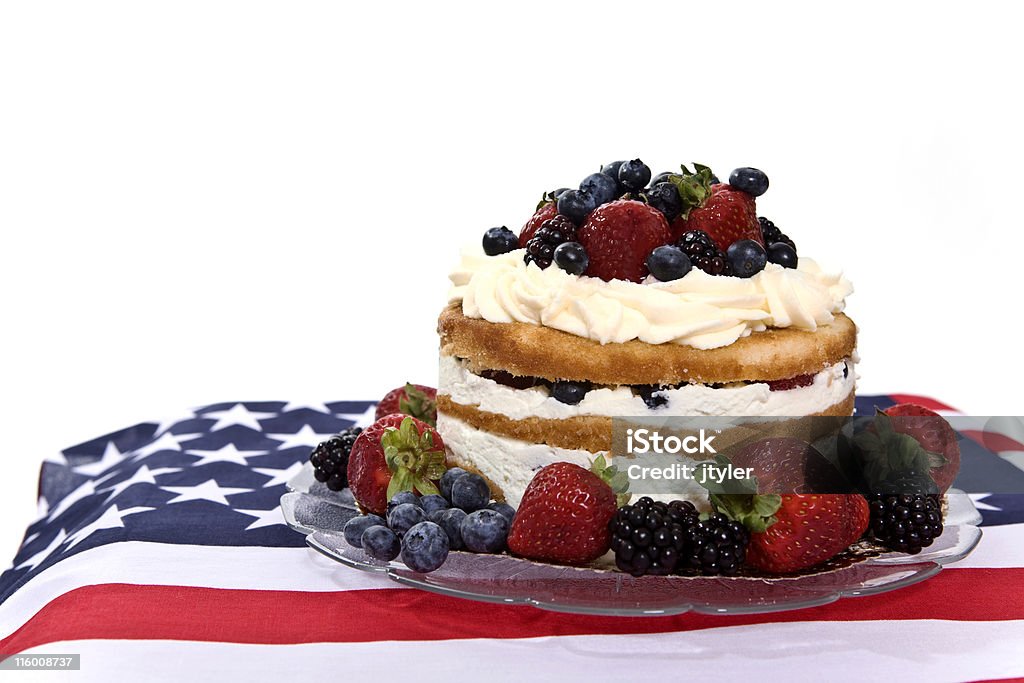 레드, 화이트 및 블루 디저트-Off 센터 - 로열티 프리 미국 국기 스톡 사진