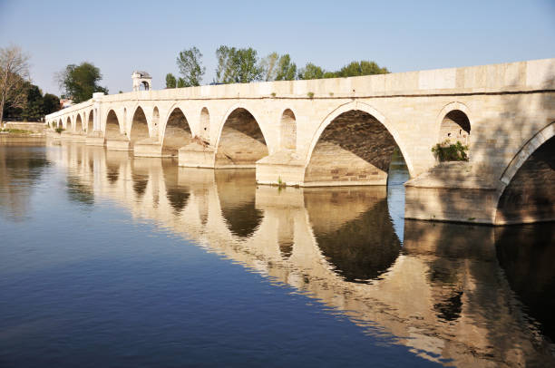 istock Historic Bridge over Meric River, Edirne, Turkey 1160094074