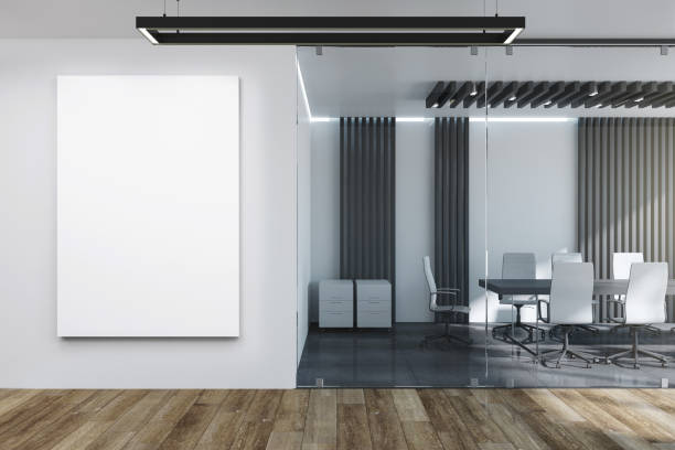 istock Modern concrete meeting room 1160095040