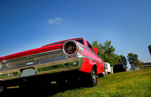 istock Tail Lamp Of Red Muscle Car 116009685