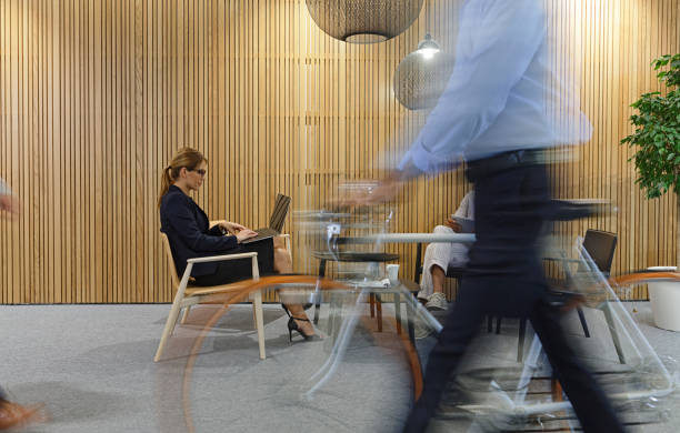 istock Busy Day At Office Lobby 1160100628