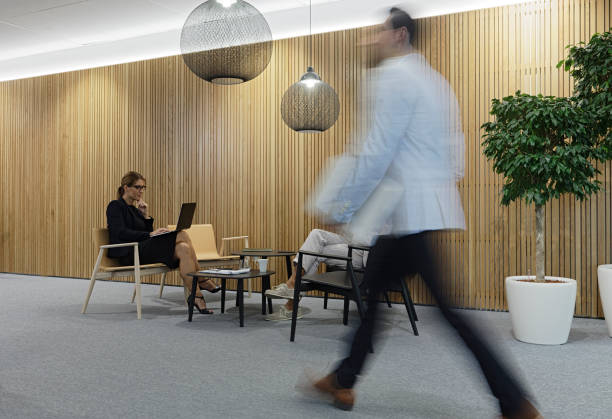 istock Busy Day At Office Lobby 1160100716