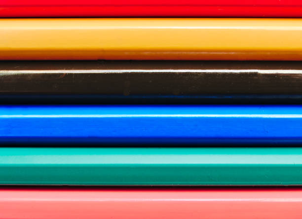 istock Abstract background made with color pencils close up, macro. 1160104706