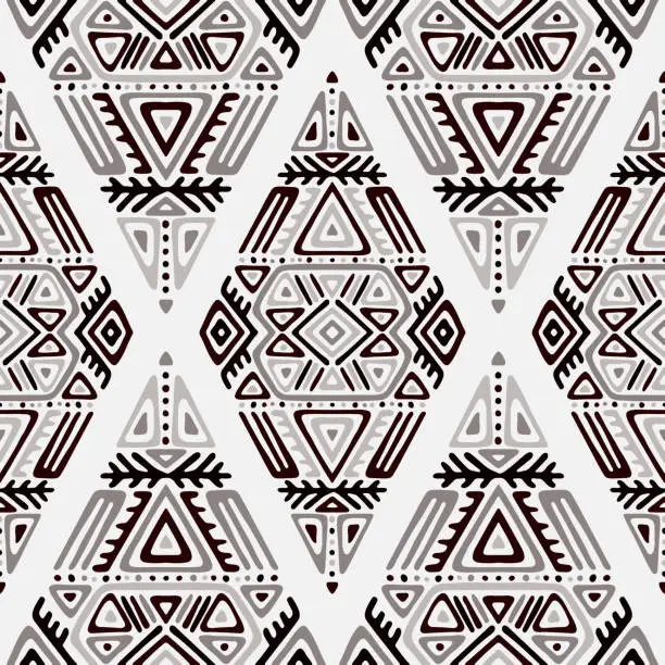 Vector illustration of African Ethnic Style Vector Seamless Pattern