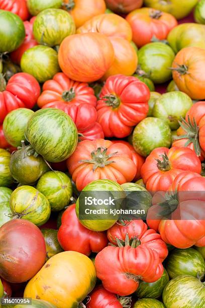 Heirloom Tomatoes Stock Photo - Download Image Now - Heirloom Tomato, Color Image, Contrasts