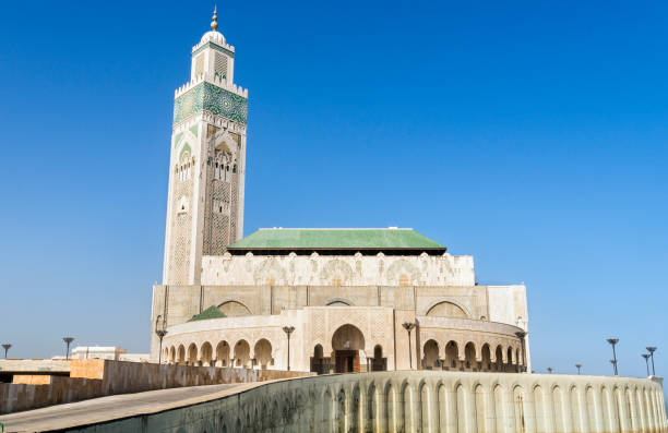 istock Panoramic Views of Hassan II Mosque in Casablanca, Morocco. 1160109564