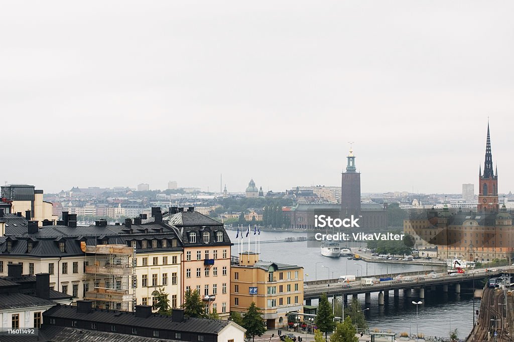 foggy de Estocolmo - Foto de stock de Chuva royalty-free