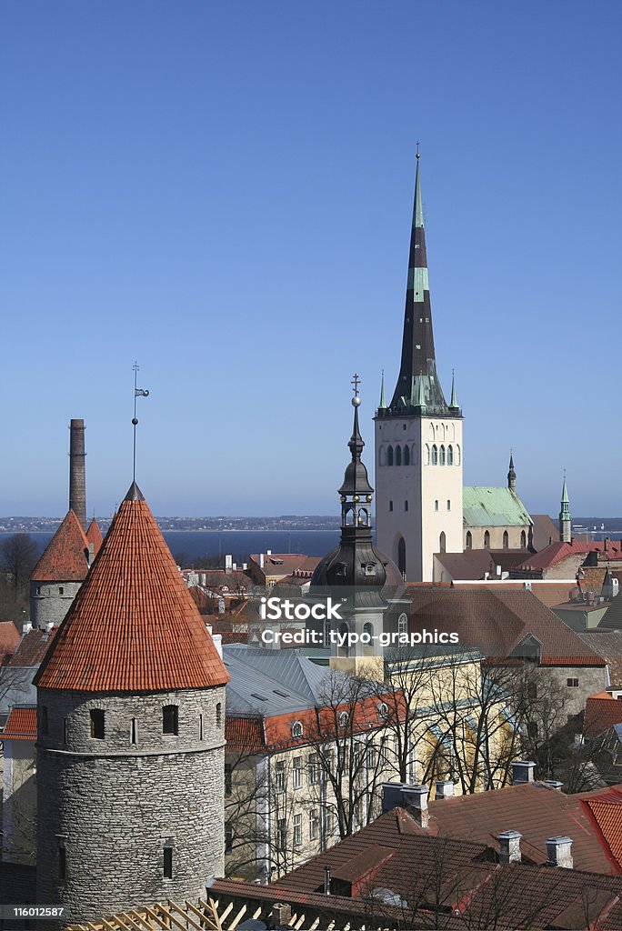 Mittelalterliche Tallinn - Lizenzfrei Aussicht genießen Stock-Foto