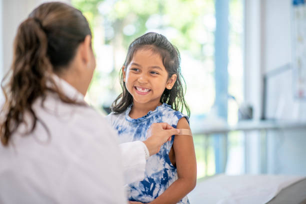 istock Cute little girl at doctor's office 1160127858