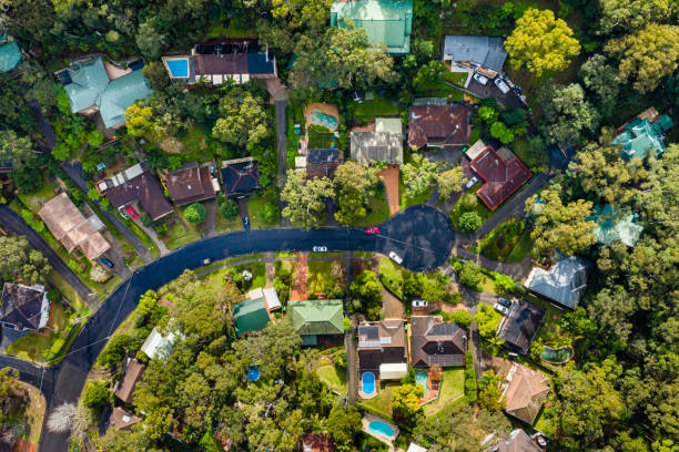 istock Sydney Suburb overhead perspective roof tops 1160132685