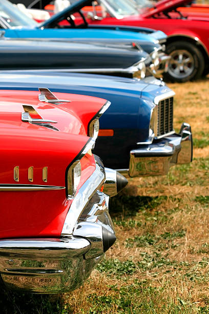 istock Muscle Cars In A Row 116013386