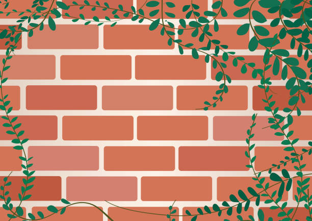 illustrations, cliparts, dessins animés et icônes de coatbuttons plante mexicaine de marguerite sur le mur des briques et du vecteur d'art de fond d'espace - backgrounds yellow textured built structure