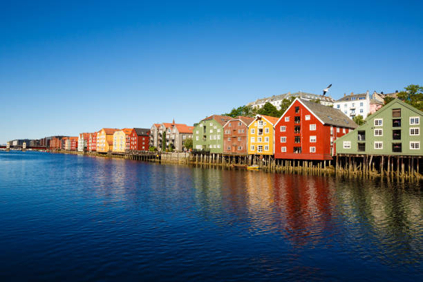 istock Nidelva river in Trondheim 1160138116