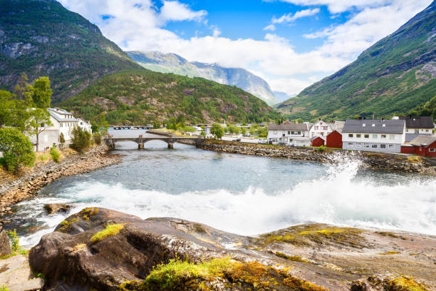 Hellesylt in Norvegia - foto stock