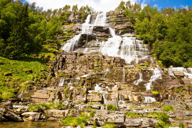 istock Tvindefossen waterfall in Norway 1160138447