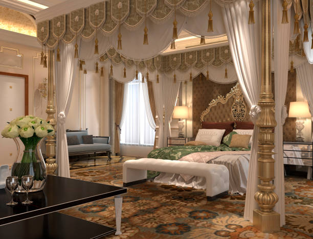istock Hotel Room Interior 3D Illustration Photorealistic Rendering 1160146058