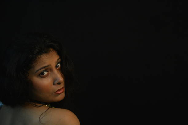 studio shot of an Indian woman
