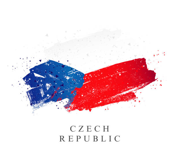 istock Flag of the Czech Republic. Vector illustration on white background. 1160154663