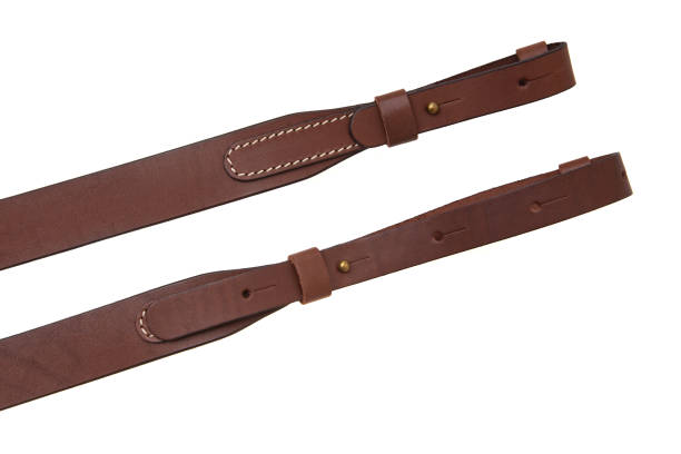 istock Brown leather bandolier isolated on a white background 1160163828