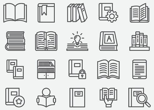 Book and Read Line icons