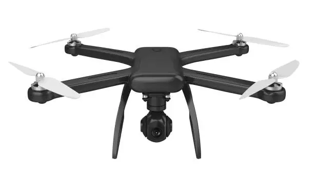 Photo of Drone with Camera Isolated
