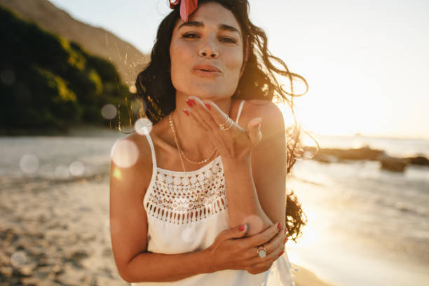 istock Woman having fun on her vacation 1160170723