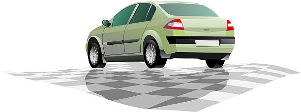 Car Rear View Graphic 300+ Car Rear View White Background Stock Illustrations, Royalty-Free ...
