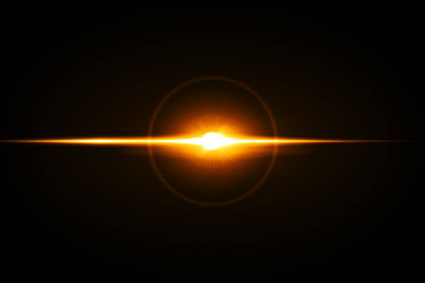 istock Lens Flare on black background 1160171430