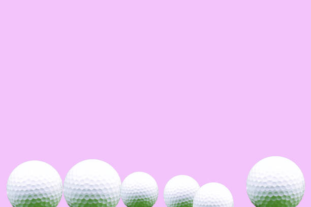 istock Golf ball with pink glove 1160173356