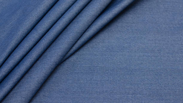 istock Cotton fabric. Jeans. The color is blue. Texture, background, pattern. 1160174873