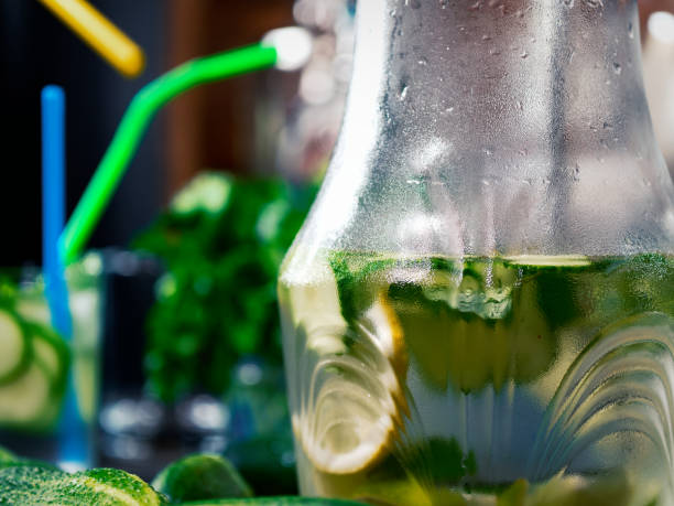 Making cucumber lemonade