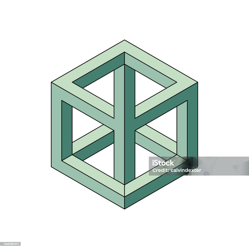 Impossible Math Shape Impossible Geometry Shape Stock Illustration - Download Image Now ...