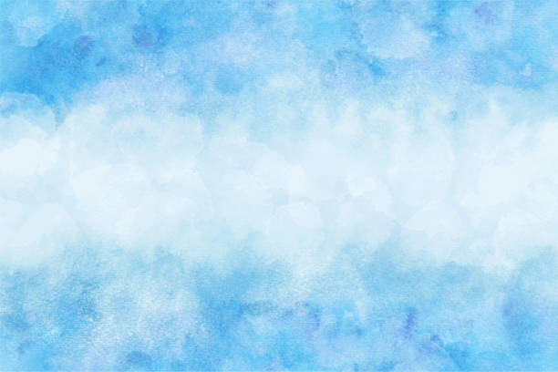 istock Pastel color summer blue sky abstract or natural watercolor paint background 1160182520